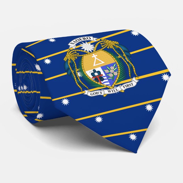 Nauruan Flag & Coat of Arms, Flag of Nauru Tie (Rolled)