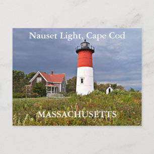 Nauset Light, Cape Cod, Massachusetts Postcard