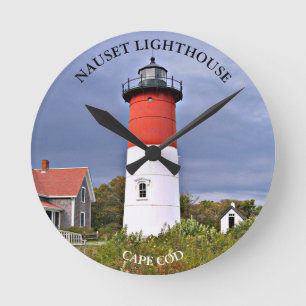 Nauset Lighthouse, Cape Cod MA Wall Clock