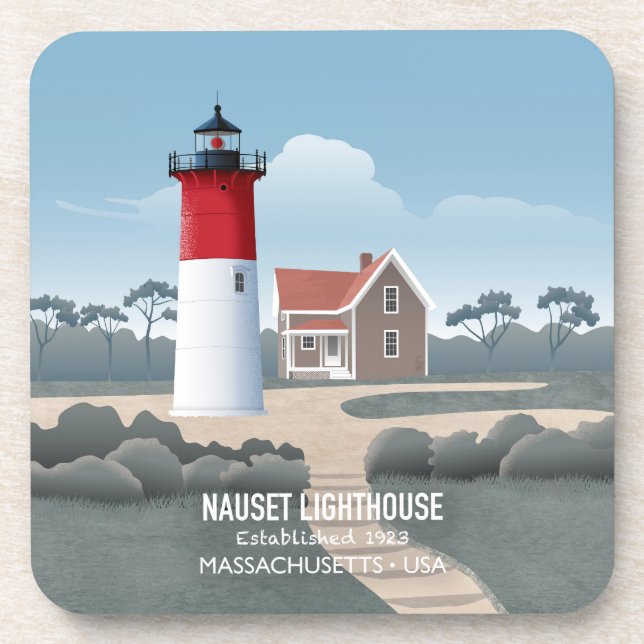 Nauset Lighthouse Coaster (Front)