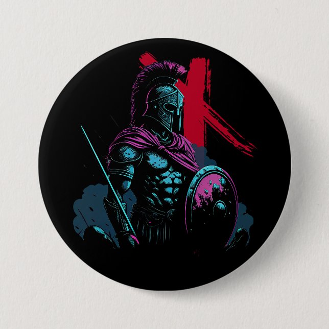 Nauthiz Spartan 7.5 Cm Round Badge (Front)