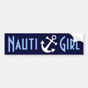 Nauti Girl Bumper Sticker