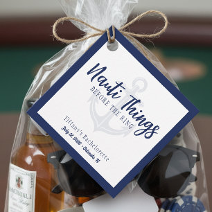 Nauti Things Before the Ring Anchor Bachelorette Favour Tags