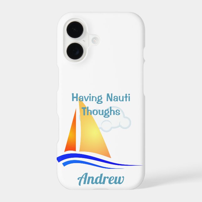 Nauti Thoughts Nautical Sailboat (Back)