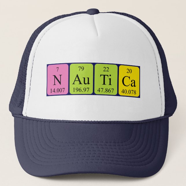 Nautica periodic table name hat (Front)