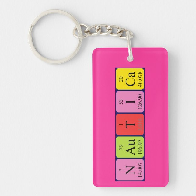 Nautica periodic table name keyring (Front)