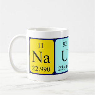 Nautica periodic table name mug