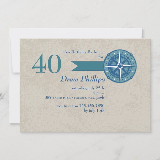 Nautical Adventure Invitation (Front)