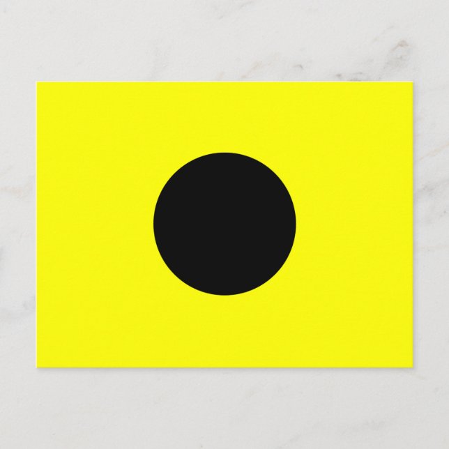 Nautical Alphabet Flag Signal Letter I Postcard (Front)