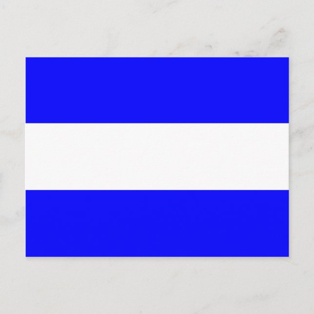 Nautical Alphabet Flag Signal Letter J Postcard (Front)
