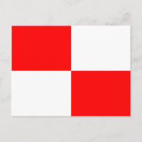 Nautical Alphabet Flag Signal Letter U