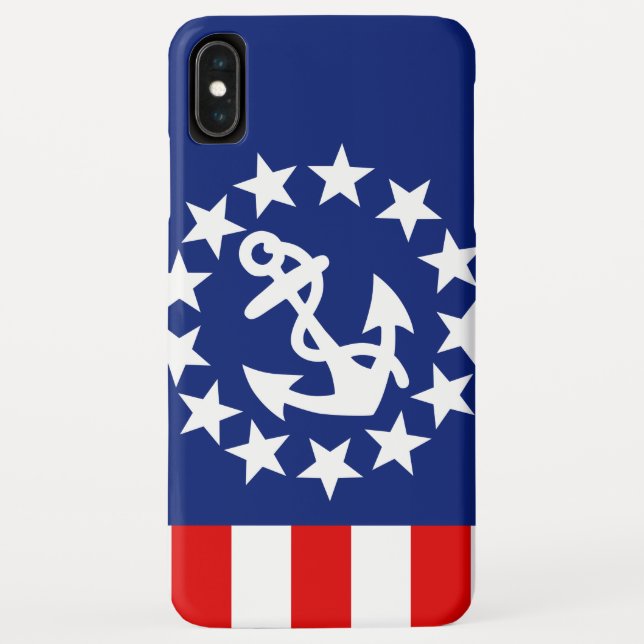 Nautical American Yacht Flag Stars Case-Mate iPhone Case (Back)