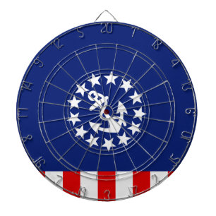 Nautical American Yacht Flag Symbol Dartboard