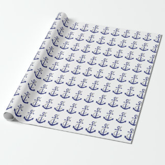 Nautical Anchor and Rope Wrapping Paper
