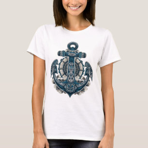 Nautical Anchor Art Graphic T-Shirt – Vintage
