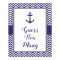 Nautical Anchor Baby Shower Guess How Many Sign