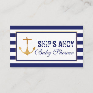 Nautical Anchor Baby Shower Invitation