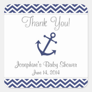 Nautical Anchor Baby Shower Stickers