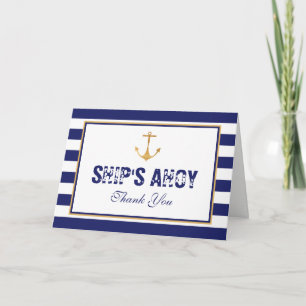 Nautical Anchor Baby Shower Thank You