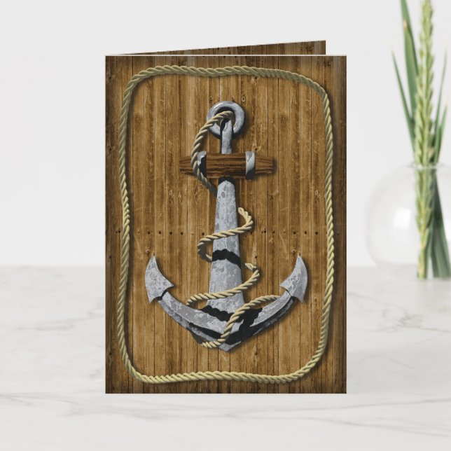 Nautical Anchor Birthday Card (Front)