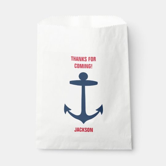Nautical Anchor Birthday Party Goodie Bags Boy