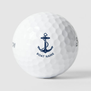 Nautical Anchor Boat Name Family Cruise Golf Balls