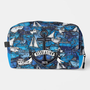 Nautical Anchor Boat Name Travel Bag