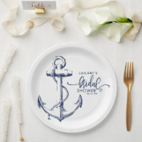 Nautical Anchor Bridal Shower White