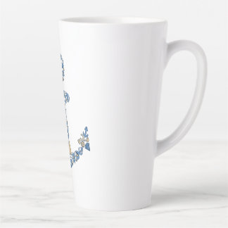Nautical Anchor Collage Latte Mug