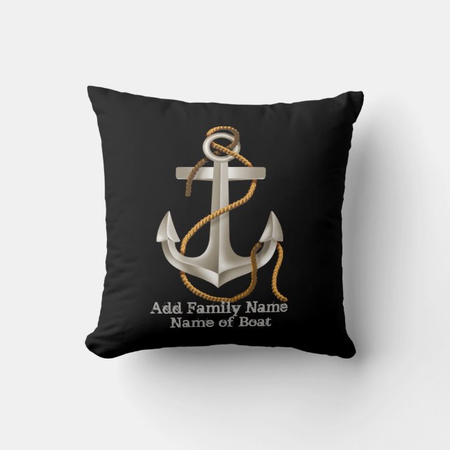 NAUTICAL Anchor Custom Pillow Gift (Front)