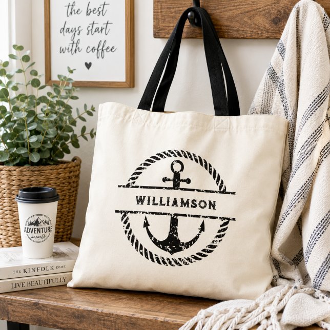Nautical Anchor Custom Tote Bag (Creator Uploaded)