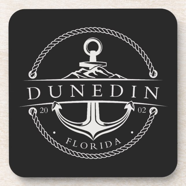 Nautical Anchor Dunedin Florida 2002 Coaster (Front)