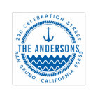 Nautical Anchor Family Name & Round Return Address