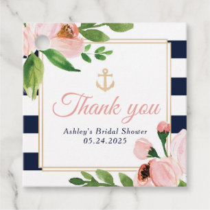 Nautical Anchor Favour Tag