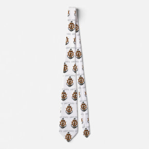 Nautical Anchor First Mate Tie