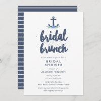 Nautical Anchor Floral Bridal Brunch Shower