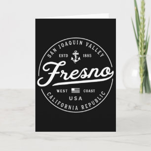 Nautical Anchor Fresno California Travel Vacation Card