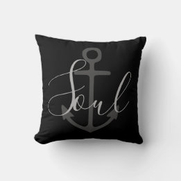 nautical ANCHOR + grey SOUL | Cushion