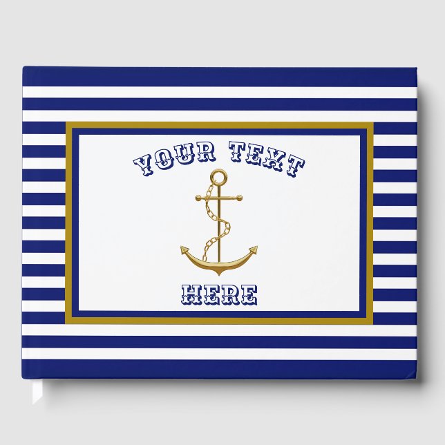 Nautical Anchor - Guest Book (Front)