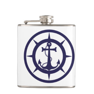 Nautical Anchor Hip Flask