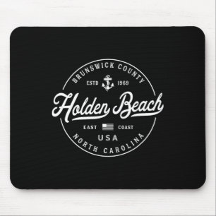 Nautical Anchor Holden Beach North Carolina Travel Mouse Pad
