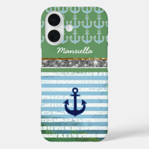 nautical anchor iPhone-6 personalised iPhone 16 Case