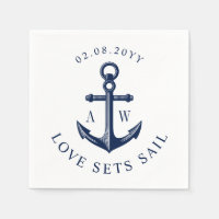 Nautical Anchor Love Sets Sail Custom Monograms