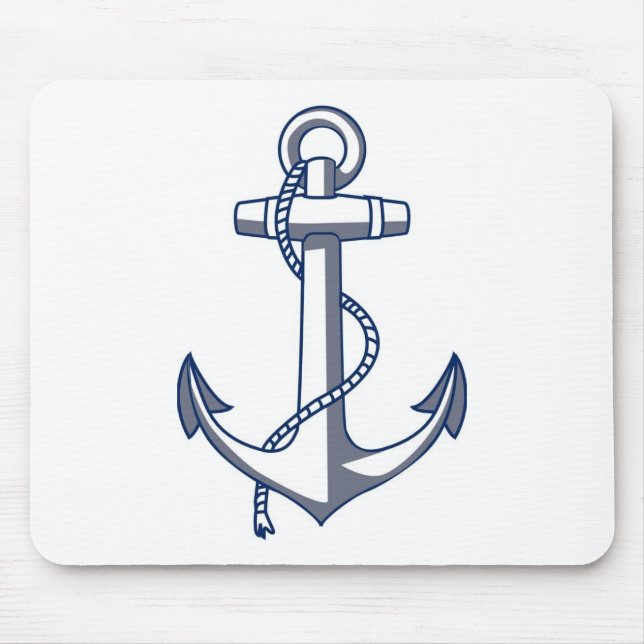 Nautical Anchor Mouse Pad (Front)