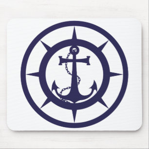 Nautical Anchor Mouse Pad