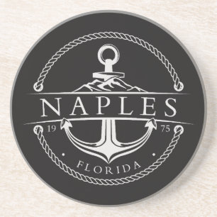 Nautical Anchor Naples Florida 1975 Coaster