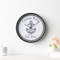 Nautical Anchor Navy Blue and White