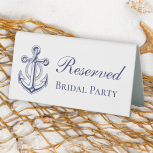 Nautical Anchor Navy Blue Reserved Wedding