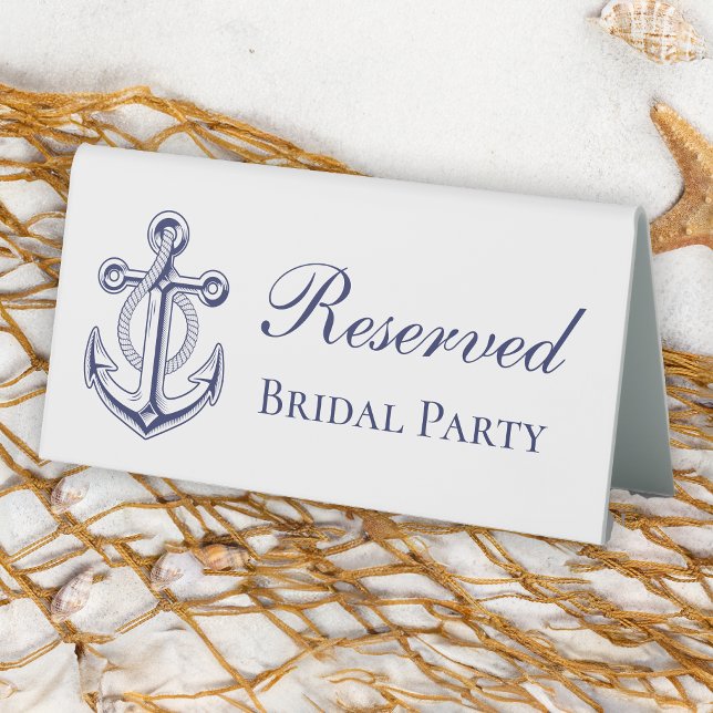 Nautical Anchor Navy Blue Reserved Wedding (Creator Uploaded)