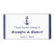 Nautical Anchor Navy Wedding Water Bottle Label